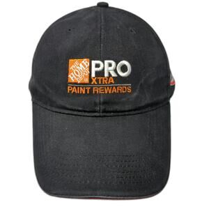 Home Depot Glidden Pro Xtra Paint Black Red One Size Baseball Cap Hat Strapback